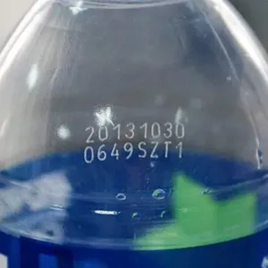 Лазерная маркировка бутылок для минеральной воды